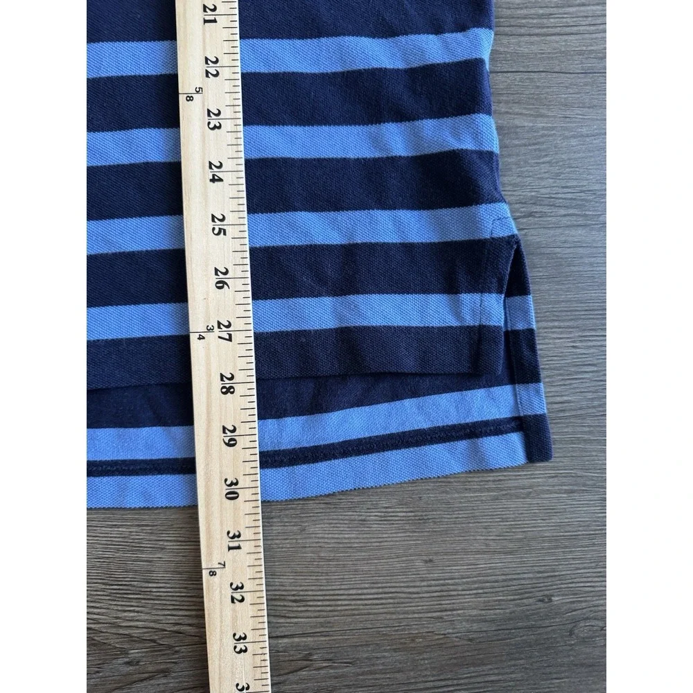 Polo Ralph Lauren Men's XL Striped Polo Shirt Blue Navy Short Sleeve Cotton